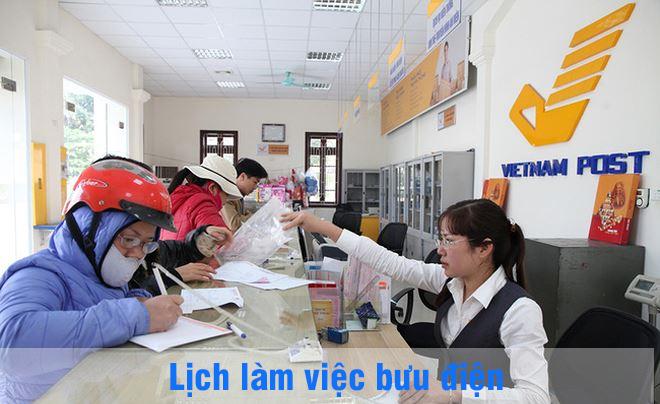 Thời gian làm việc của bưu điện (VNPost)