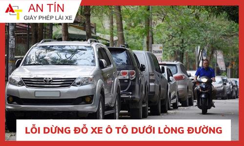  Lỗi dừng đỗ xe ô tô dưới lòng đường bị phạt bao nhiêu tiền?