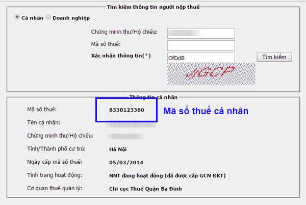 Mã số thuế cá nhân có bao nhiêu số? Cấu trúc của mã số thuế cá nhân?