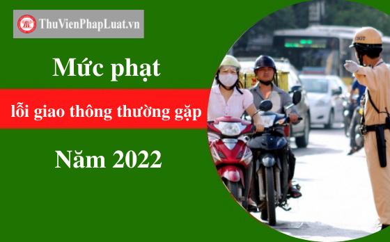 Tra cứu mức phạt 19 lỗi giao thông thường gặp năm 2022