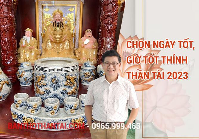 Ngày thỉnh Thần Tài Ông Địa trong năm 2023