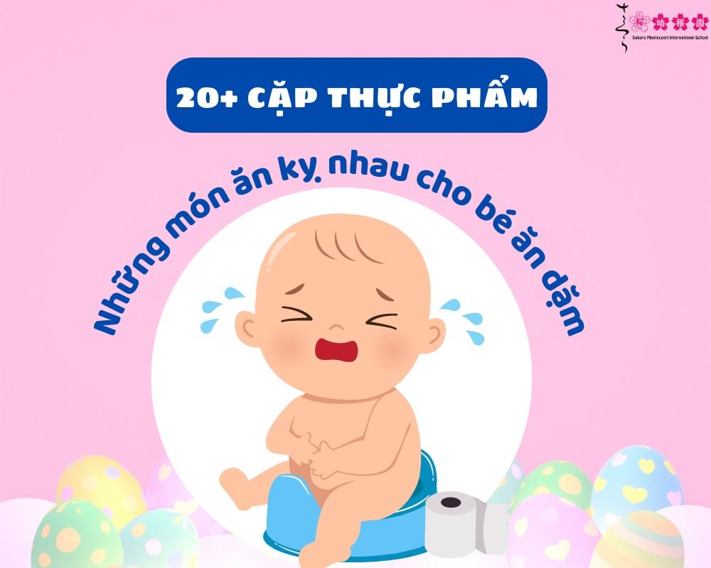 Tổng hợp 20+ những thực phẩm kỵ nhau khi nấu cháo cho bé ăn dặm