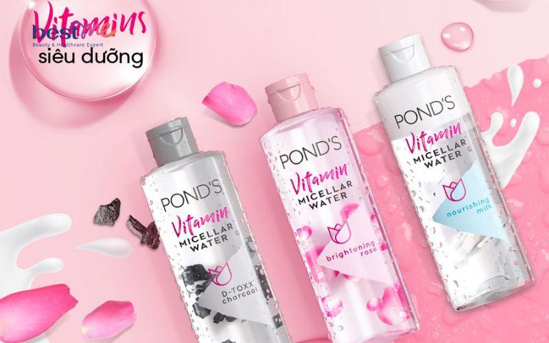 Review nước tẩy trang Pond's Vitamin Micellar Water có cồn không?