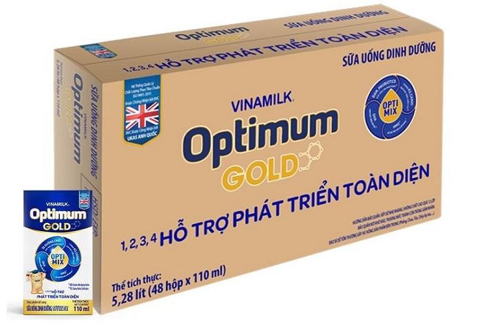 Sữa bột pha sẵn Optimum Gold hộp 110ml cho trẻ từ 1 tuổi