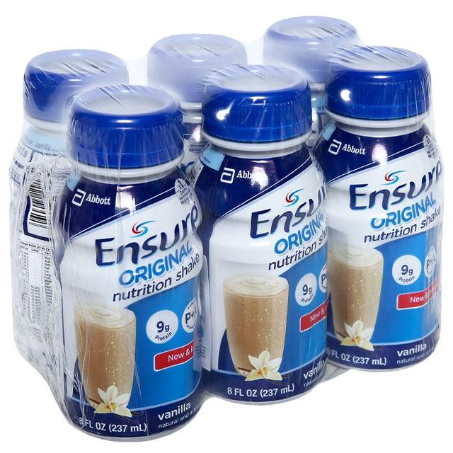 Lốc sữa Ensure nước hương Vani 237ml x 6 chai