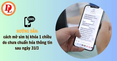 Hướng dẫn cách mở sim bị khóa 1 chiều do chưa chuẩn hóa thông tin sau ngày 31/3