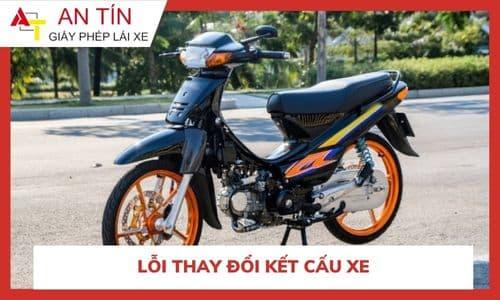 Lỗi thay đổi kết cấu xe bị xử lý như thế nào trong năm 2024?