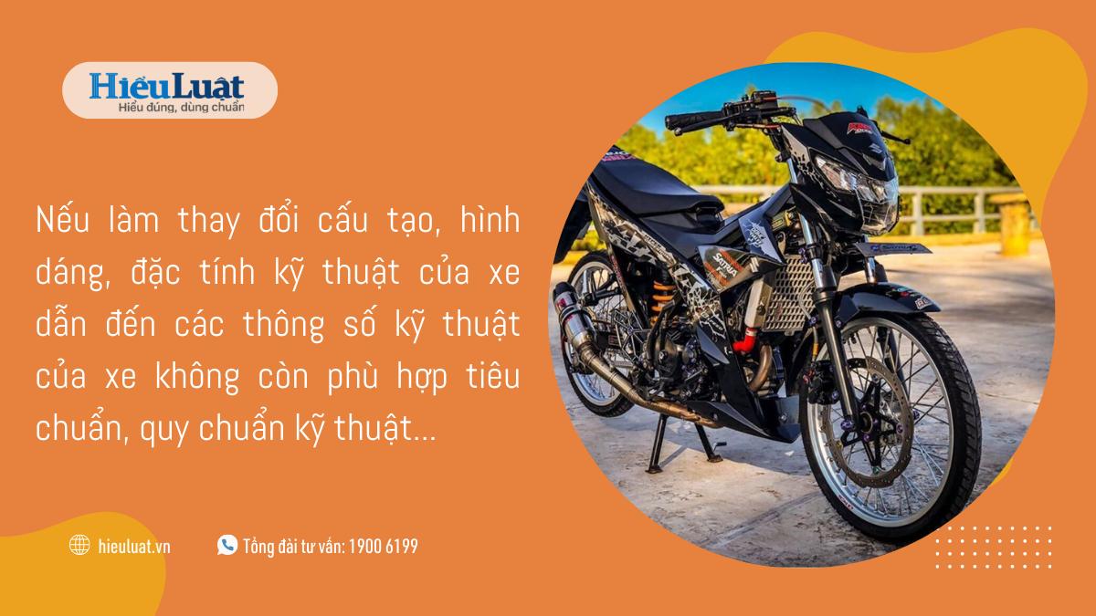 Thay đổi kết cấu xe có bị phạt? "Độ pô" phạt bao nhiêu tiền?