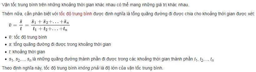 Công Thức Tính Vận Tốc, Quãng Đường, Thời Gian chính xác nhất