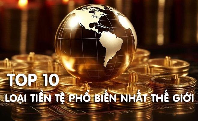 10 loại tiền tệ dùng nhiều nhất trên thế giới