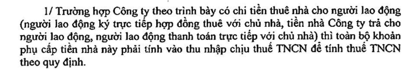 Tính thuế TNCN với tiền nhà (Có ví dụ) – PIT for housing income