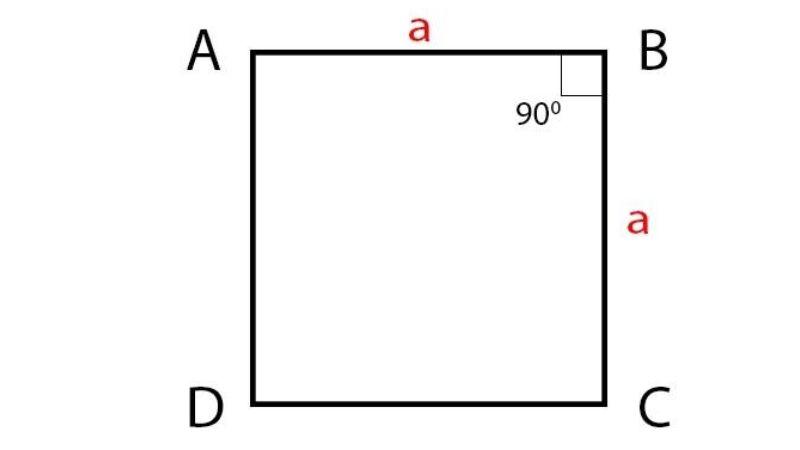 Công thức tính đường chéo hình vuông, đường chéo hình chữ nhật