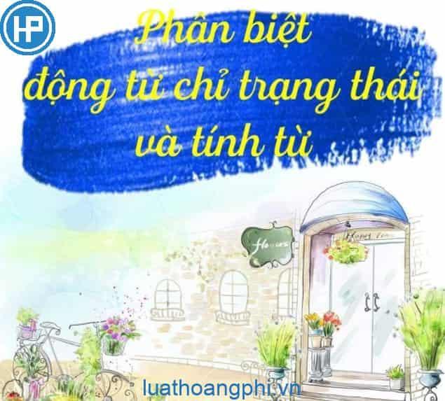 Từ chỉ trạng thái là gì?