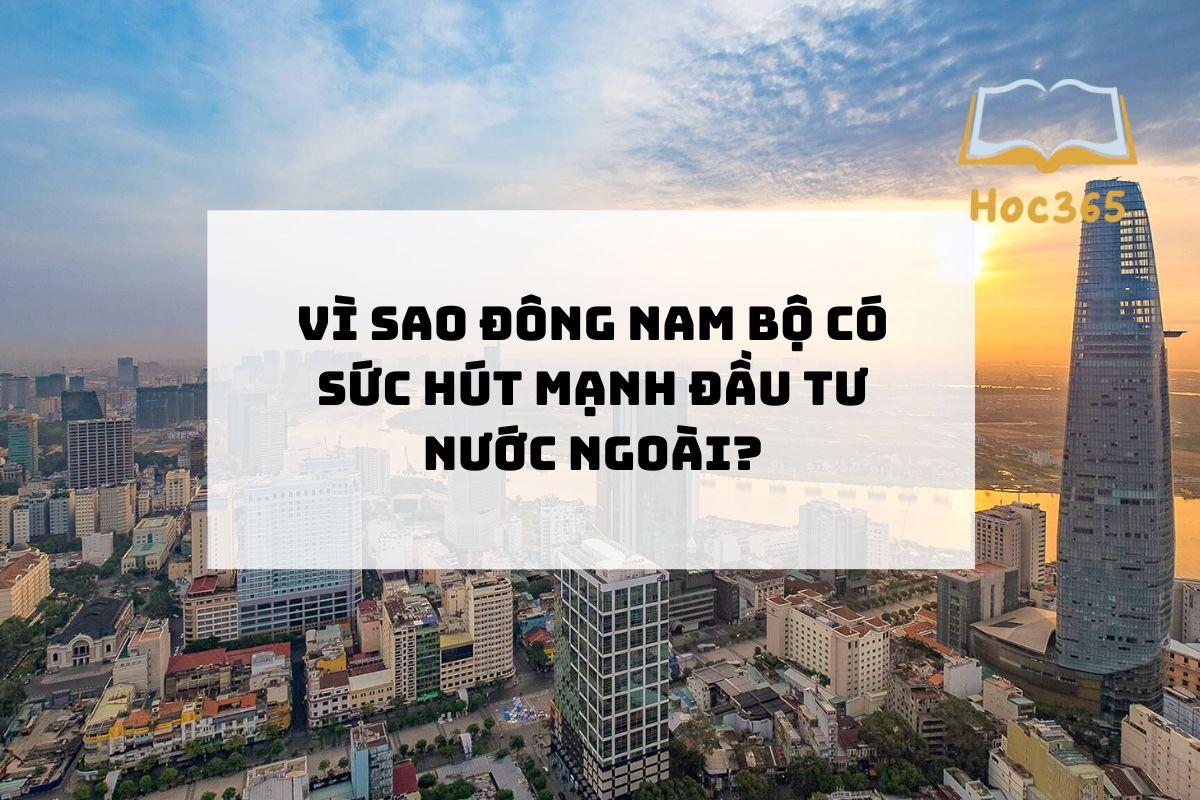 Vì sao Đông Nam Bộ có sức hút mạnh đầu tư nước ngoài?