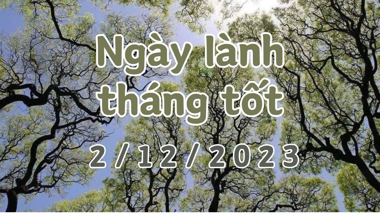 Xem ngày lành tháng tốt 2/12/2023: Đây là ngày tốt, có thể làm mọi việc. Chú ý chọn giờ xuất hành