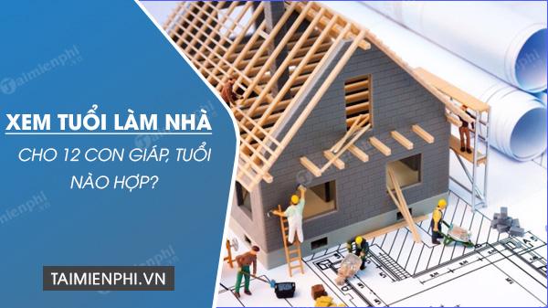 Cách xem tuổi làm nhà năm 2022 Nhâm Dần cho 12 con Giáp