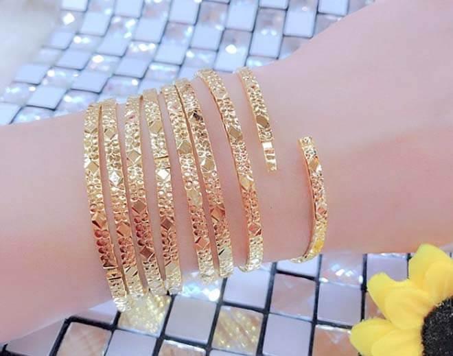 Bộ Vòng Ximen Vàng 18k 7 Chiếc, 9 Chiếc Giá Bao Nhiêu?