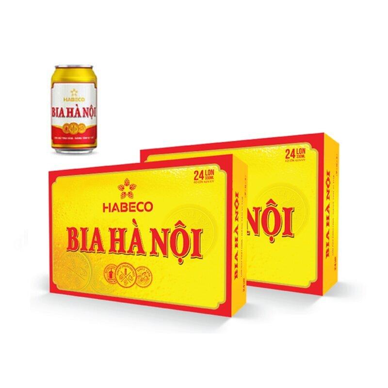 Bia Hà Nội Habeco thùng 24 lon x 330ml