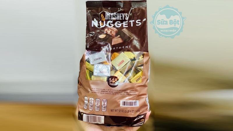 Kẹo chocolate Hershey's Nuggets Assortment 4 vị Mỹ 1.47kg