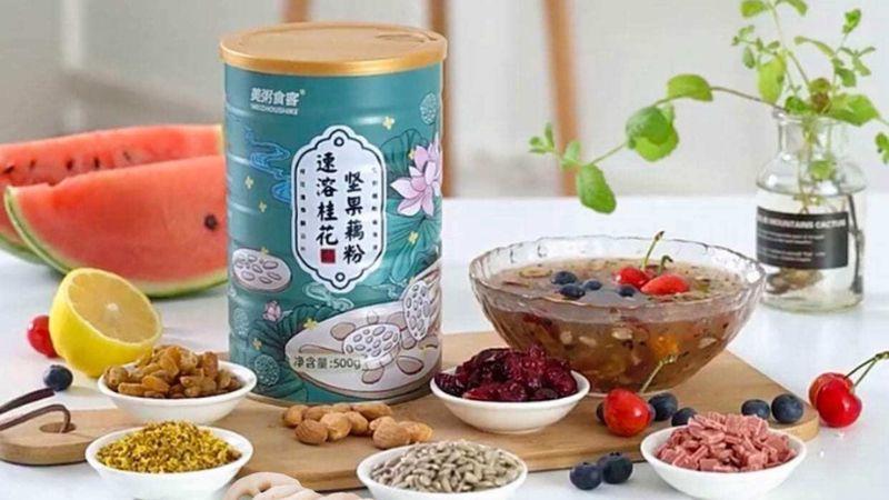 Review tất tần tật về bột củ sen mix hạt Meizhoushike