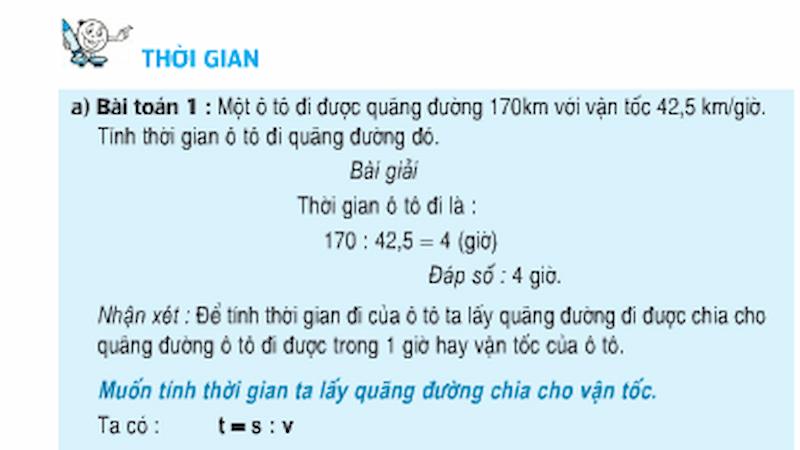 Ôn tập kiến thức toán lớp 5 bài thời gian