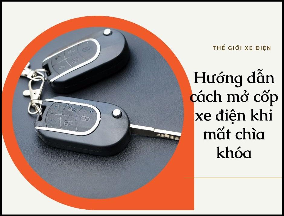 Hướng dẫn cách mở cốp xe điện khi mất chìa khóa