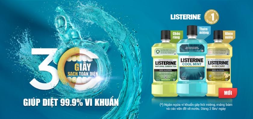 Cách sử dụng nước súc miệng Listerine hiệu quả, an toàn