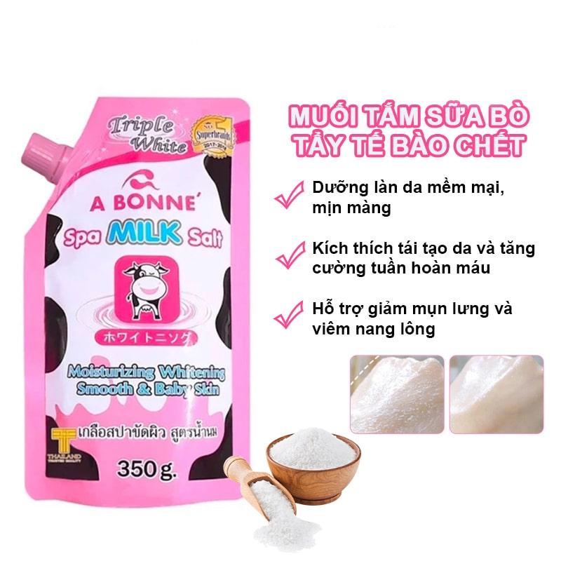 Tẩy da chết con bò A Bonne Spa Milk Salt