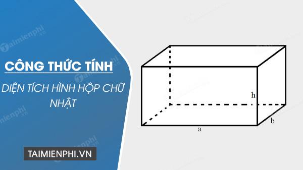 Bí quyết tính diện tích hình hộp chữ nhật