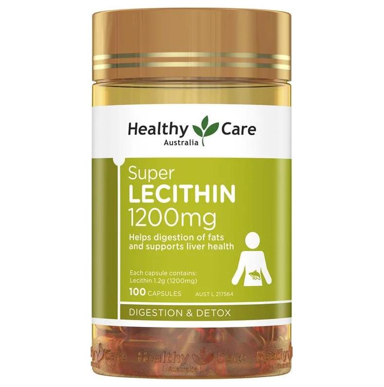 Cách uống mầm đậu nành Healthy Care Úc Super Lecithin tăng vòng 1