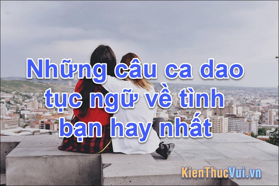 Những câu ca dao tục ngữ về tình bạn hay nhất