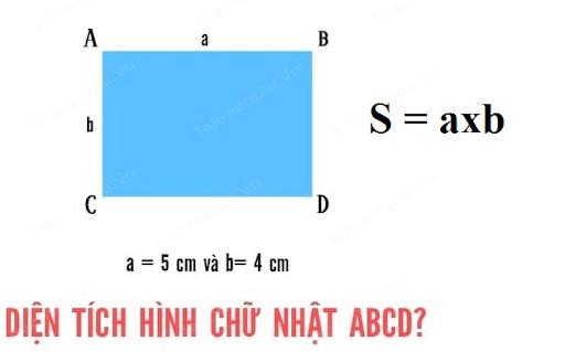 Công thức tính diện tích hình tứ giác