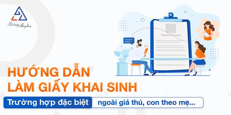 Thủ tục làm giấy khai sinh theo diện đặc biệt (trực tiếp - online)