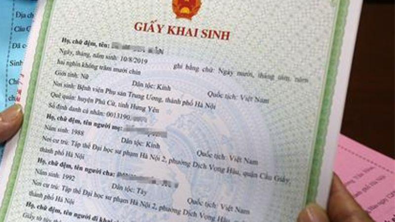 Hướng dẫn thủ tục đăng ký khai sinh, làm giấy khai sinh cho trẻ