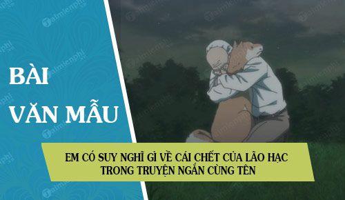 Ý kiến của em về cái chết của Lão Hạc trong truyện ngắn cùng tên