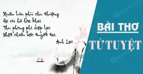 Những bài thơ tứ tuyệt hay nhất