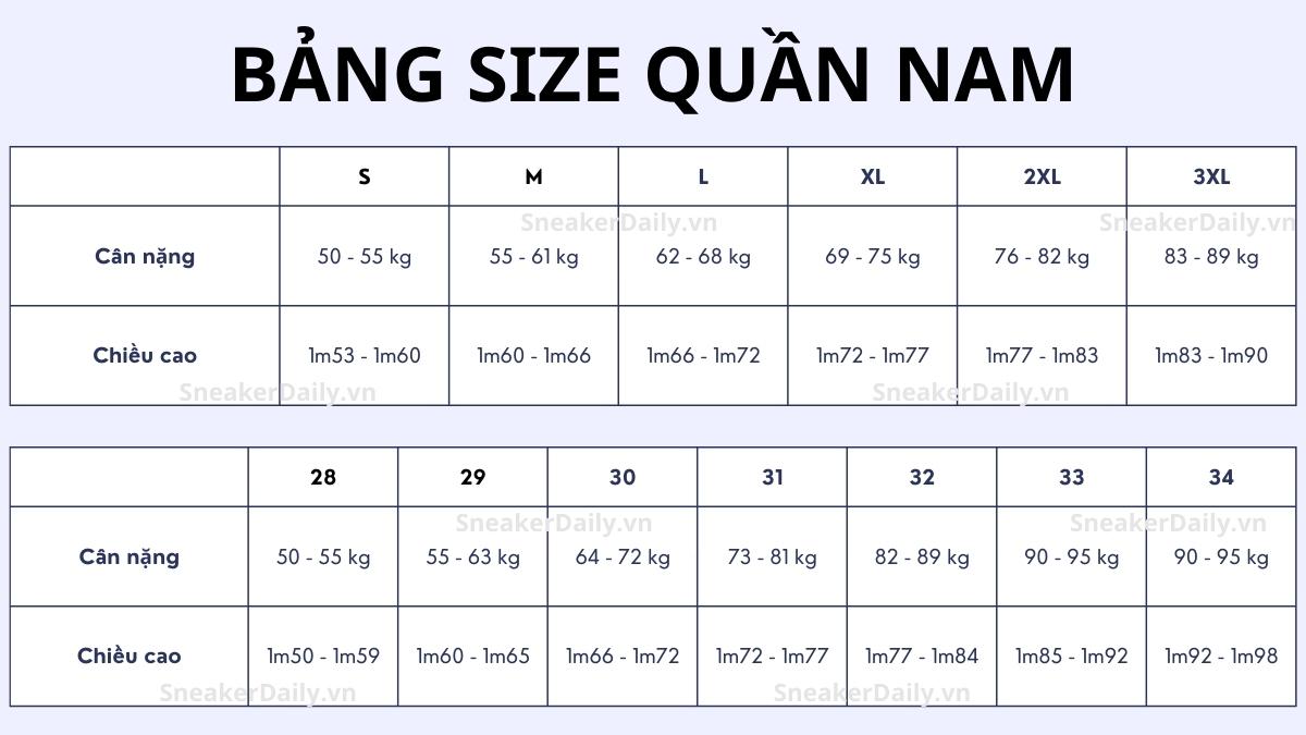 Cách chọn size quần nam các loại chuẩn xác nhất