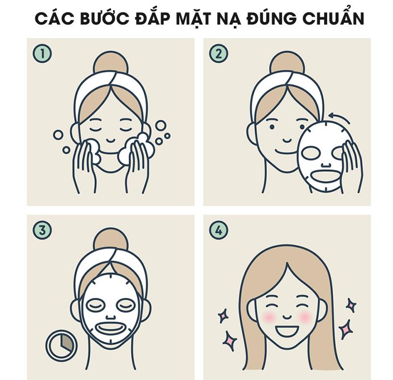 [HƯỚNG DẪN] Cách đắp mặt nạ giấy đúng cách. Đắp mặt nạ giấy có cần rửa lại?