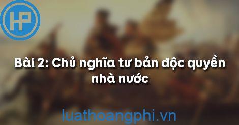 Chủ nghĩa tư bản độc quyền nhà nước là gì?