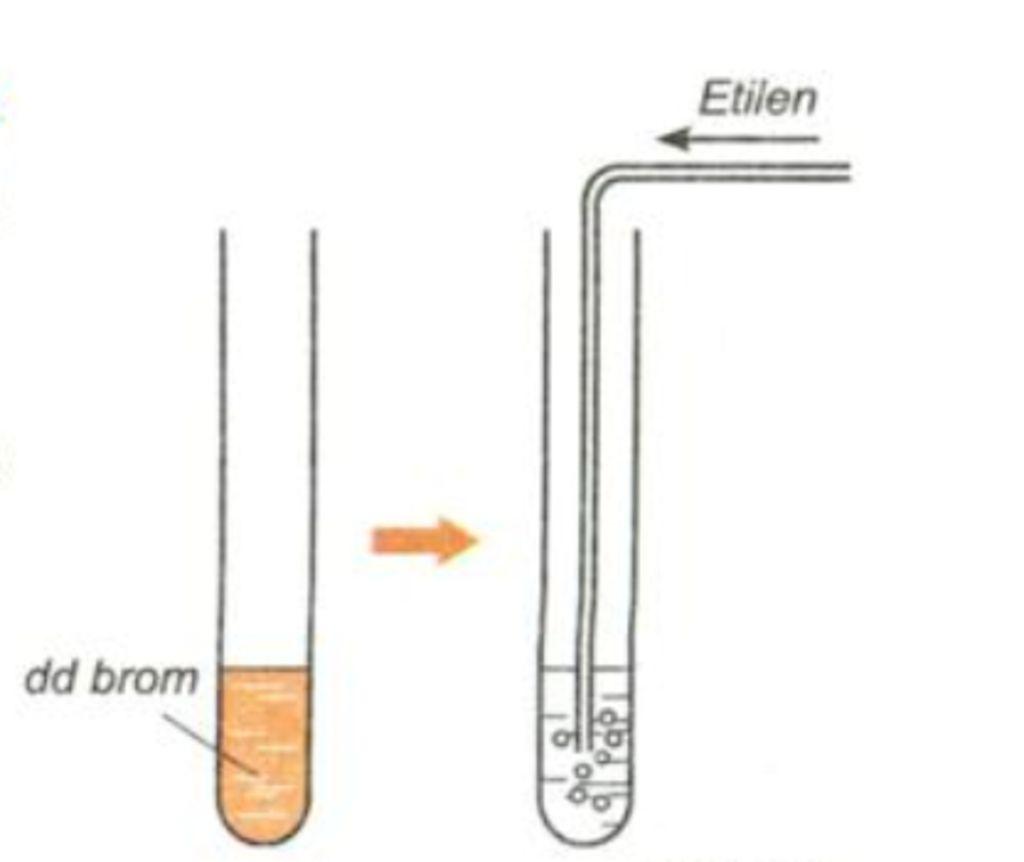 Sục khí etilen vào dung dịch brom thấy gì? Giải đáp chi tiết