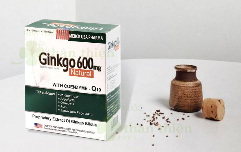 Ginkgo 600, hỗ trợ tăng cường tuần hoàn và lưu thông máu não