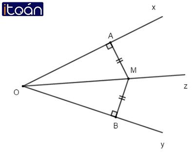 Tính chất tia phân giác của 1 góc – Toán lớp 7