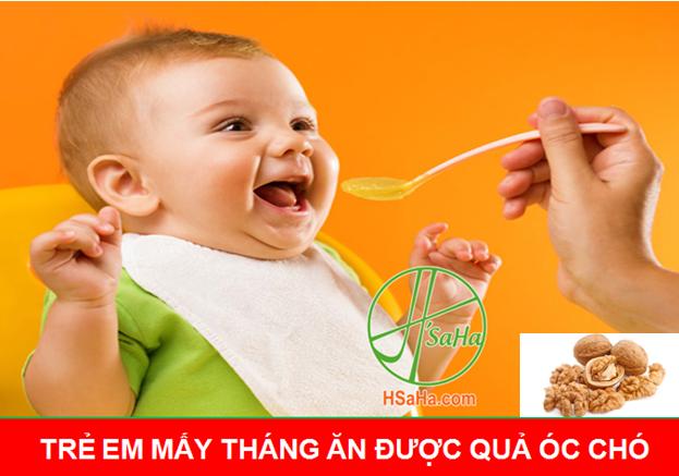 TRẺ EM MẤY THÁNG ĂN ĐƯỢC QUẢ ÓC CHÓ ?