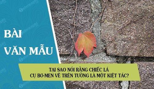 Chiếc lá cuối cùng - Bức tranh tinh tế của tâm hồn