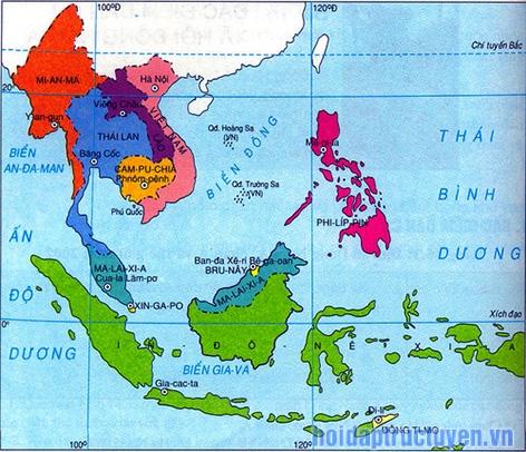 Danh sách các nước đông nam á? Thủ đô và diện tích từng quốc gia