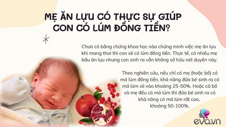 Nhiều mẹ bầu ăn lựu để con có má lúm đồng tiền xinh xắn, điều này có đúng?