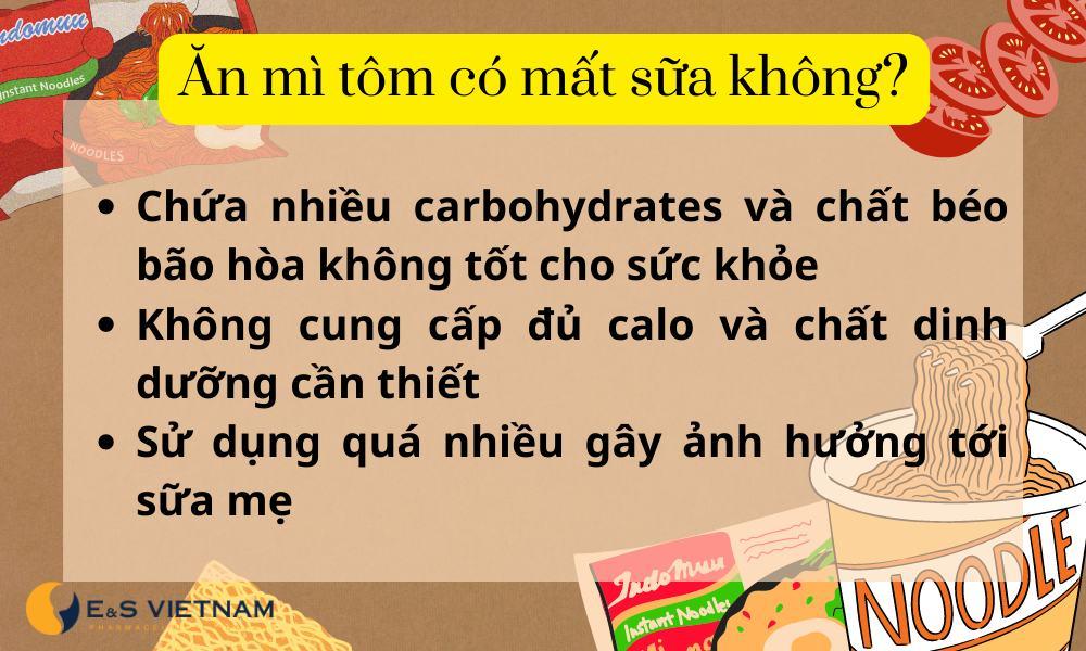 Ăn mì tôm có mất sữa không? Tác hại cực lớn của mì tôm tới sữa mẹ!