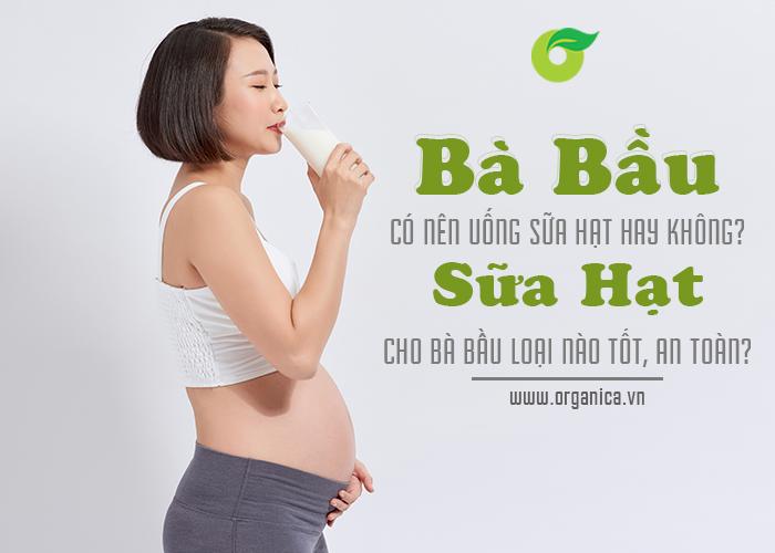 Bà bầu có nên uống sữa hạt hay không? Sữa hạt cho bà bầu loại nào tốt, an toàn?