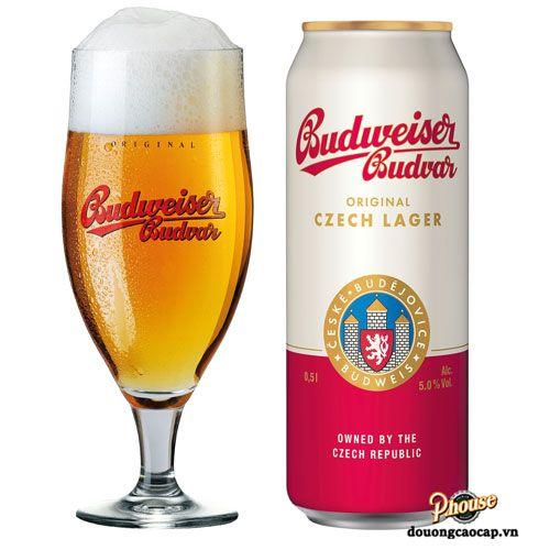 Bia Budweiser Budvar Original 5% – Lon 500ml – Thùng 24 Lon