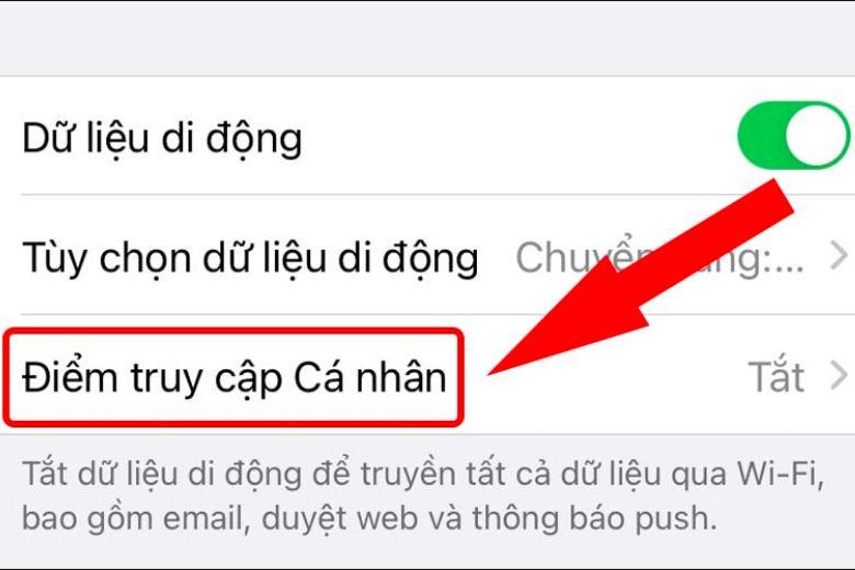 Cách giới hạn điểm truy cập cá nhân 3G/4G trên iPhone nhanh nhất